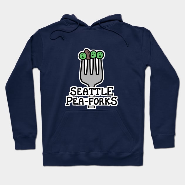 Seattle Pea-forks Hoodie by Pockets